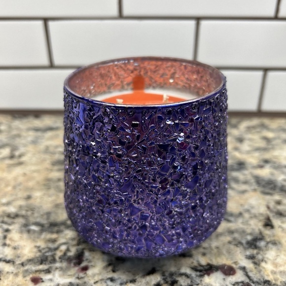 SPARKLY GLITTERY BEWARE OF THE GHOUL 12oz  2-wick CANDLE -NWT - Picture 3 of 10